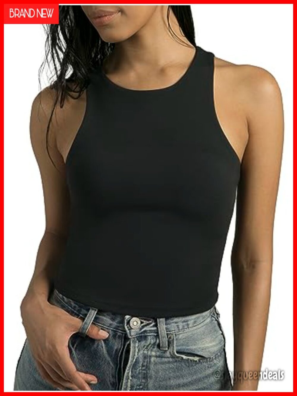 Body Contour Crop Tank Top Stretch Buttery Soft Workout Yoga